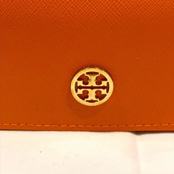 Tory Burch orange sunglasses case & protective drawstring pouch - Picture 6 of 10